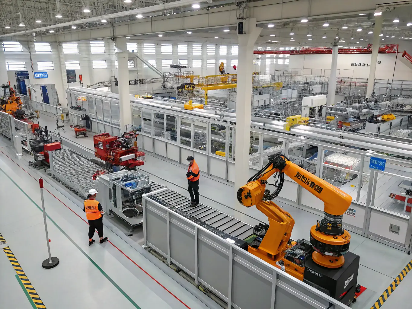 A picture of a manufacturing facility in the Midlands, showcasing advancements in industrial technology and automation.